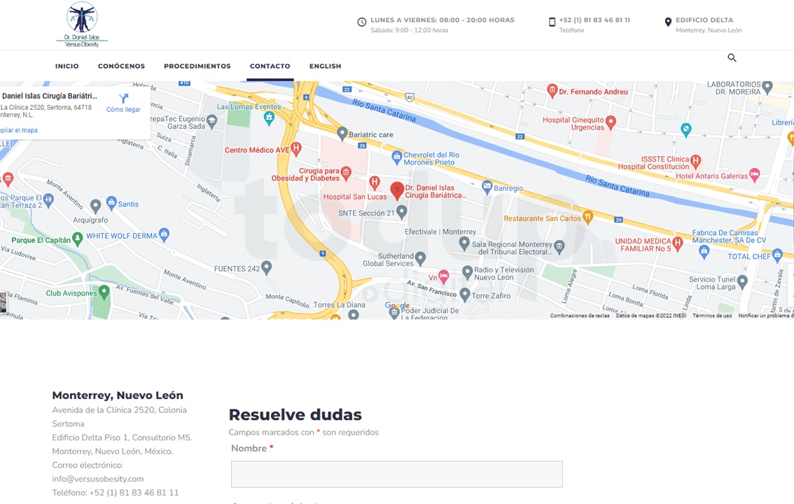 Diseño web para VersusObesity.com